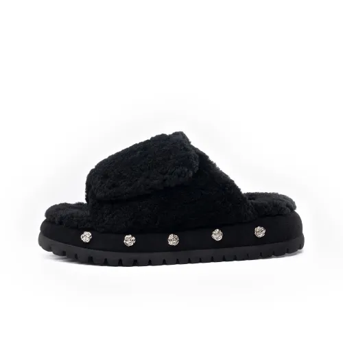 Nuterm Slide Slippers Women's Black/Ecru