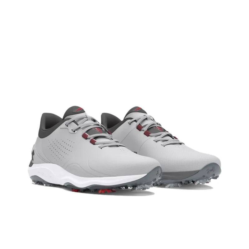 Under Armour Drive Pro Anti Slip Wear Resistant Low Top Golf Shoes Men's Gray-3