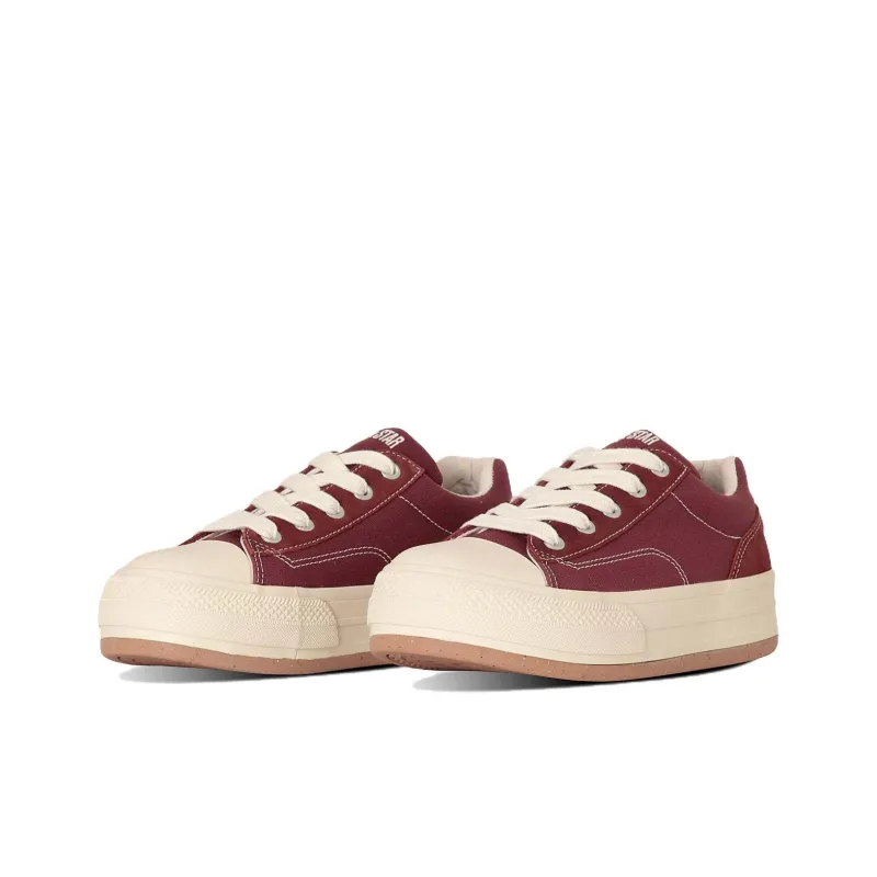 Converse All Star Anti Slip Wear Resistant Low Top Canvas Shoes Unisex Red-2