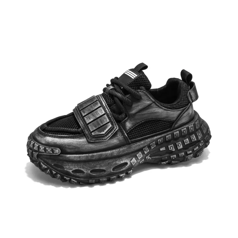 DM Trendy Versatile Minimalist Style Low Top Chunky Sneakers Men's-4