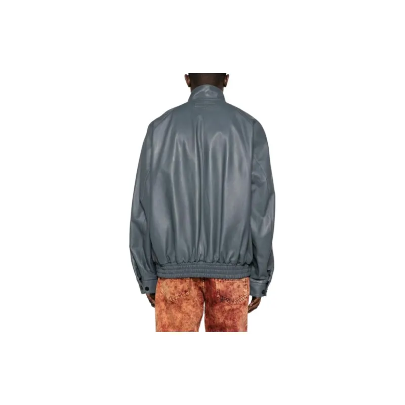 MARNI Leather Bomber Jacket-4