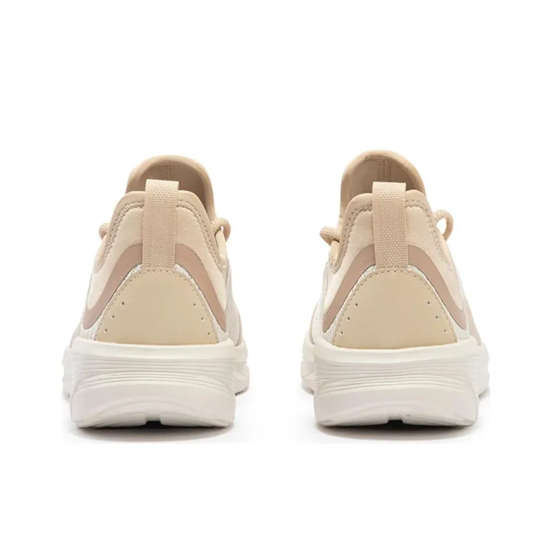 361° Abrasion Resistant Slip Resistant Low Top Casual Running Shoes Men's Beige-3