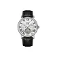 White Case White Dial Black Leather