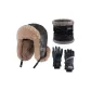 Dark Gray-Cold-Resistant Three-Piece Set