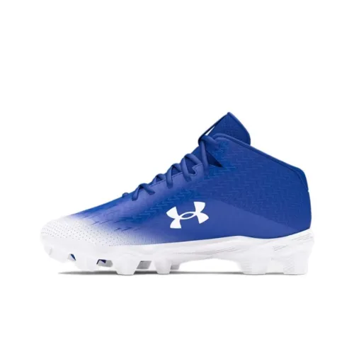 Under Armour Spotlight Franchise 4 Anti Slip Wear Resistant Soccer Shoes Men's Blue