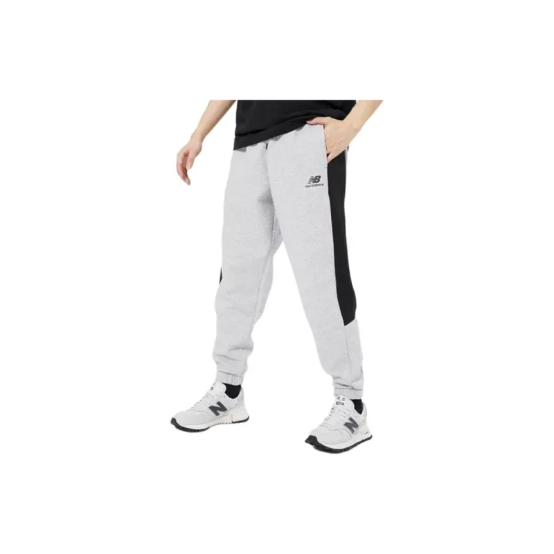 New Balance Knitted Sports Pants Men's Light Gray-4