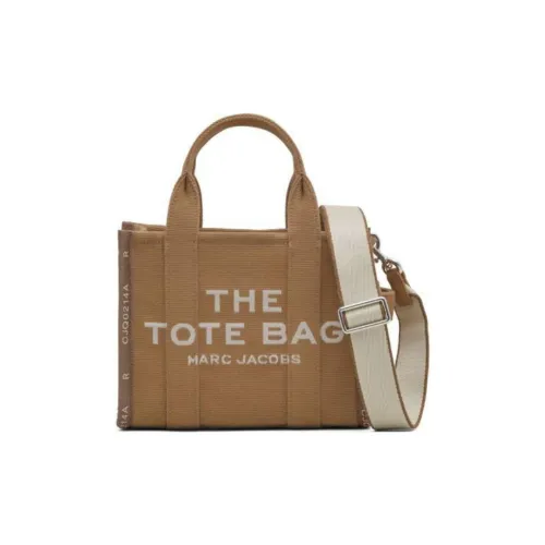 MARC JACOBS Cotton Tote Bag, Shopping Bag, Shoulder Bag, Crossbody Bag, Handbag Trumpets Women's Camel