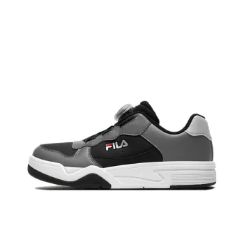 FILA KIDS BOA Slip Resistant Low Top Kids Lifestyle Shoes Black Gray Color Teenagers