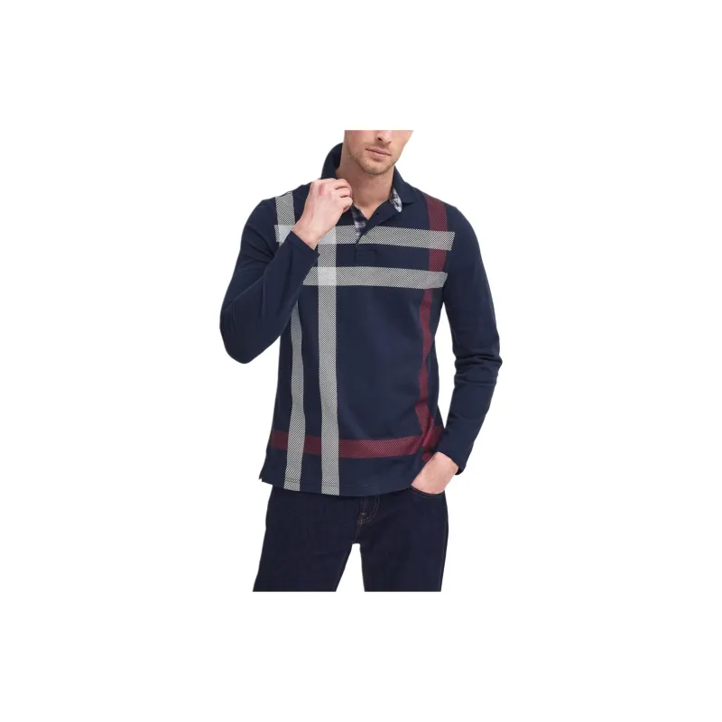 BARBOUR SS24 Polo Shirt Men's Dark Blue-2