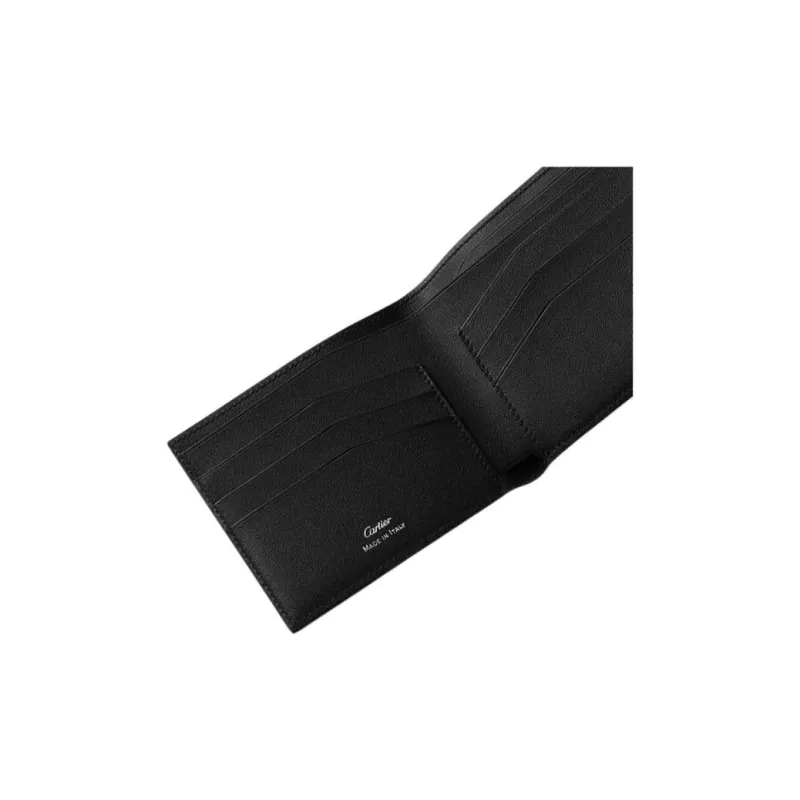 CARTIER Calfskin Wallet Unisex Black-2