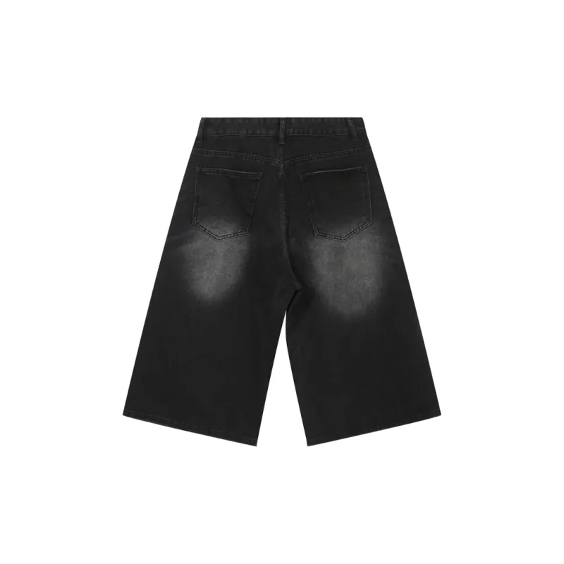 Voguo Relay 7/8 Denim Shorts Unisex-5