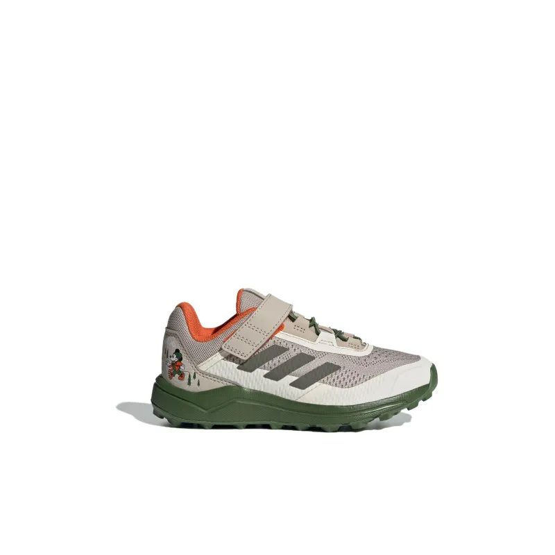 Disney x Adidas TERREX AGRAVIC FLOW Abrasion Resistant Low Top Kids' Running Shoes Gray Green Kids'-1
