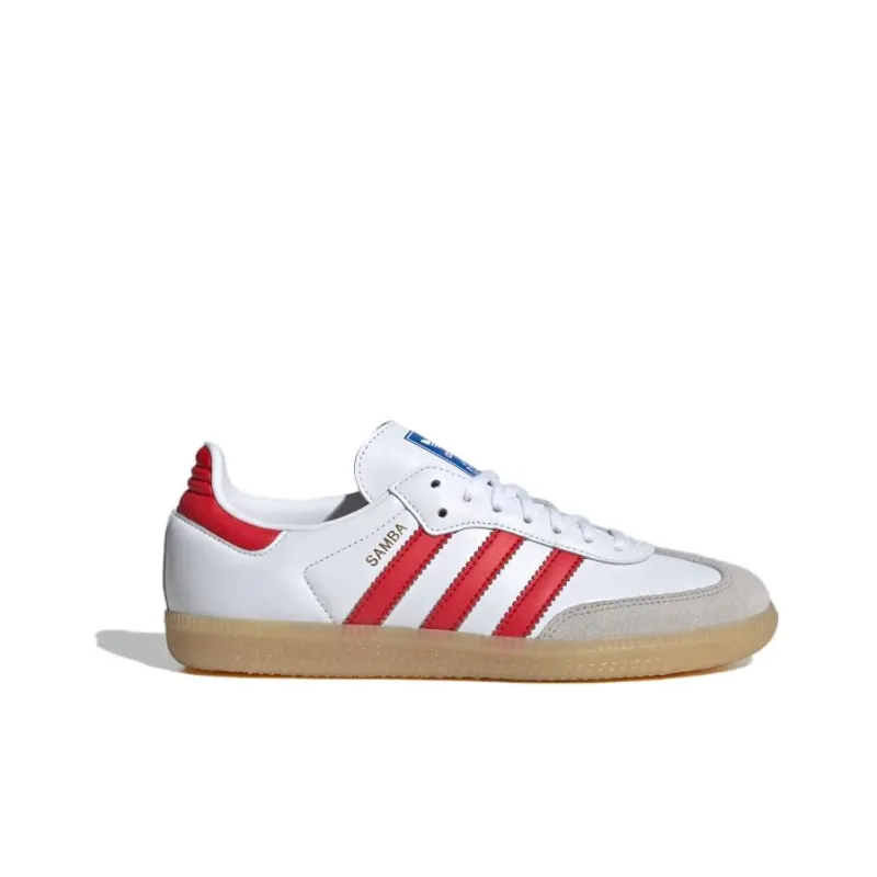 Adidas Samba OG J 'White Collegiate Red Gum'-1