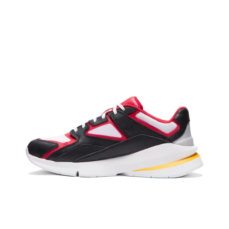 Under Armour Forge 96 Anti-Slip Wear-Resistant Low-Top Running Shoes Unisex Black White Red-0