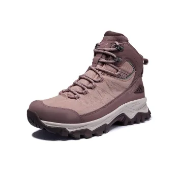 TOREAD Cushioning Anti Slip And Wear Resistant High Top Hiking Shoes Women's Purple