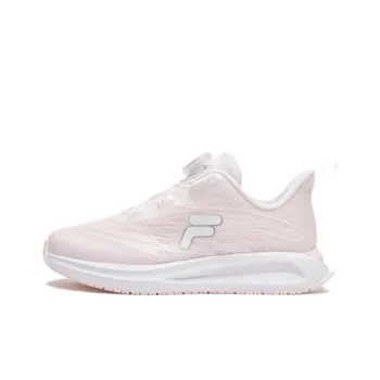 FILA KIDS BOA Slip Resistant, Rebound, And Breathable Low Top Kids' Training Shoes Pink White Teenagers