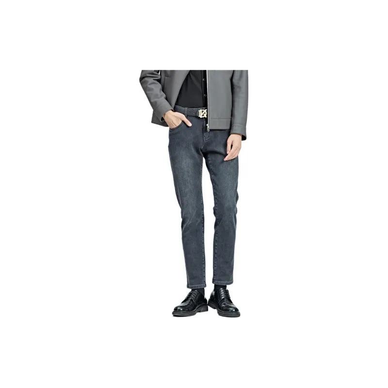 DIKENI Jeans Men Light Gray-1