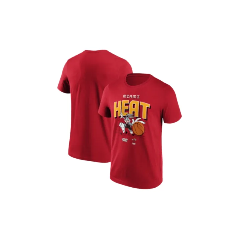 NBA x Fanatics Branded Miami Heat Miami Heat Looney Tunes Bugs Bunny T Shirt Men's Red-2
