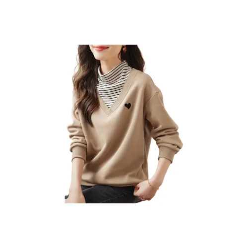 Mo Han Yi Mei Sweatshirts Women's Khaki