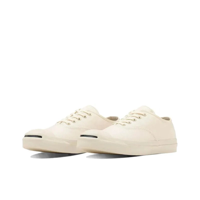HELLY HANSEN x Converse Jack Purcell Anti-Slip Wear-Resistant Low-Top Canvas Shoes Unisex Ecru-1