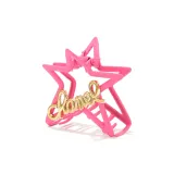 Urban-Chic Style Five-Pointed Star Claw Clip[Barbie Pink]