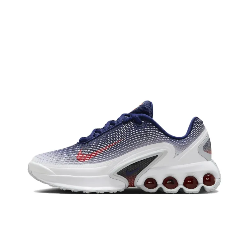 Nike Air Max Dn Slip-Resistant Breathable Low-Top Kids' Running Shoes Blue White Teenagers-0