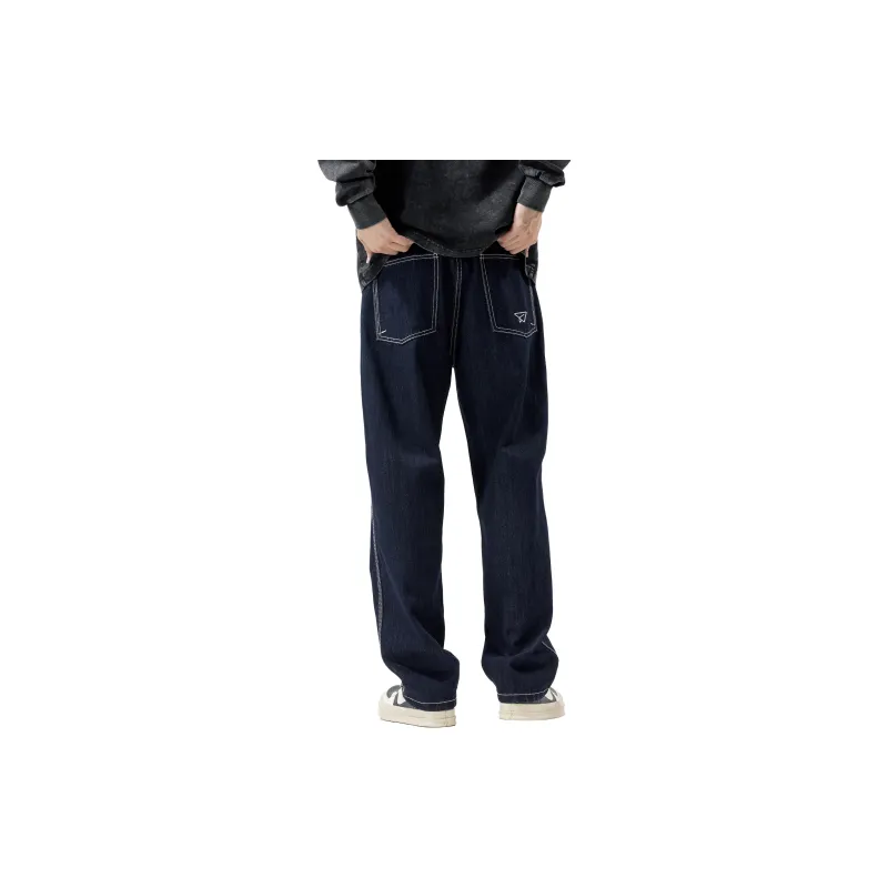 HIPANDA Jeans Men Dark Blue-1