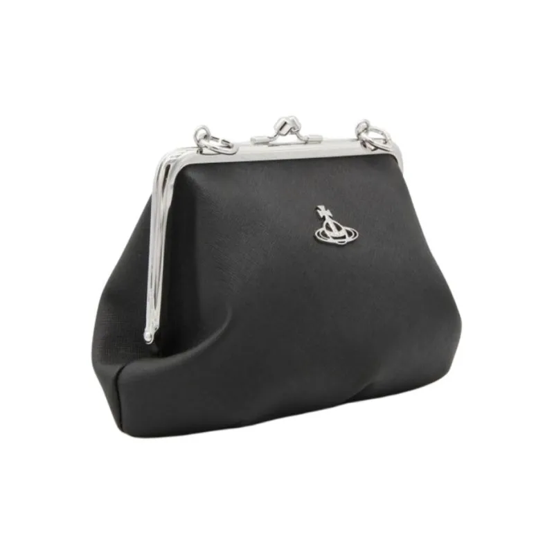 Vivienne Westwood Orb Plaque Chain Linked Clutch Bag-1