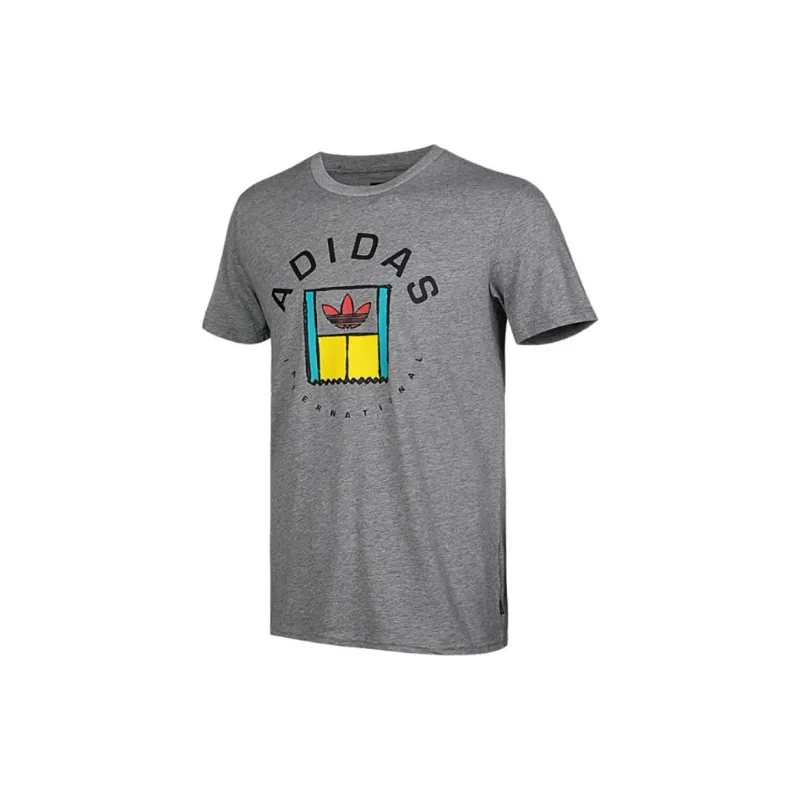 Adidas Originals ONCOURT T Shirt Men's Gray-2