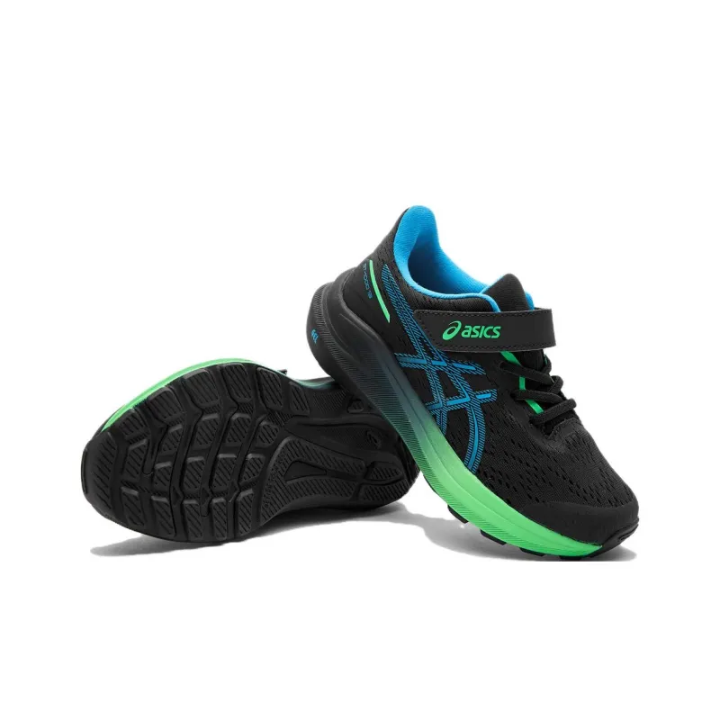 Asics GT 1000 13 Slip Resistant Abrasion Resistant Shock Absorbers Low Top Kids' Running Shoes Black Green Teenagers-4