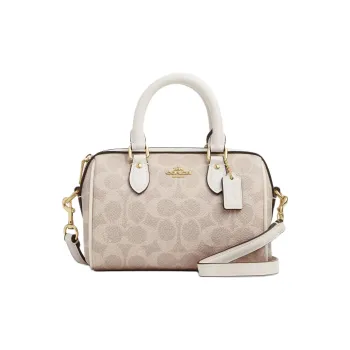 Coach MINI BENNETT SATCHEL outlet BAG - Khaki Vanilla