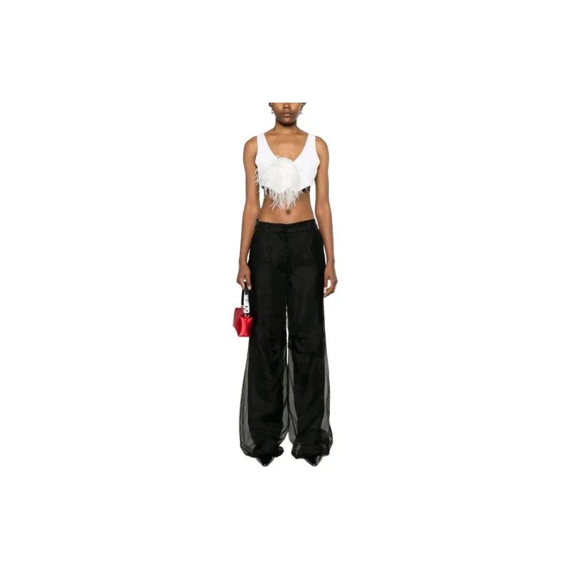 MOSCHINO Floral Brooch Asymmetric Waistcoat-1