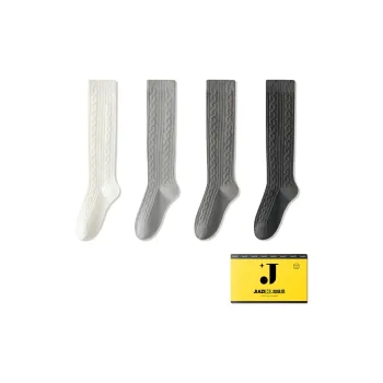 JIAZINI Knee-High Socks Women's 4 Pack