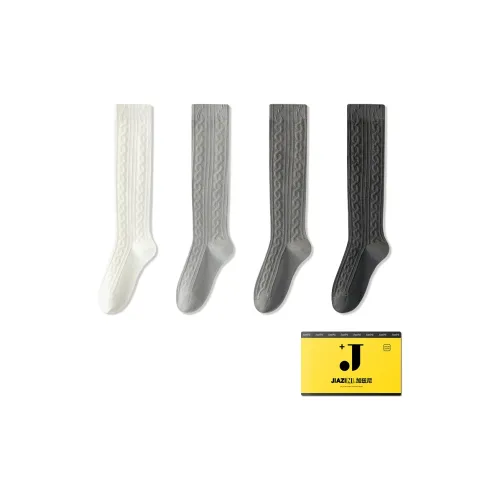 JIAZINI Knee-High Socks Women's 4 Pack