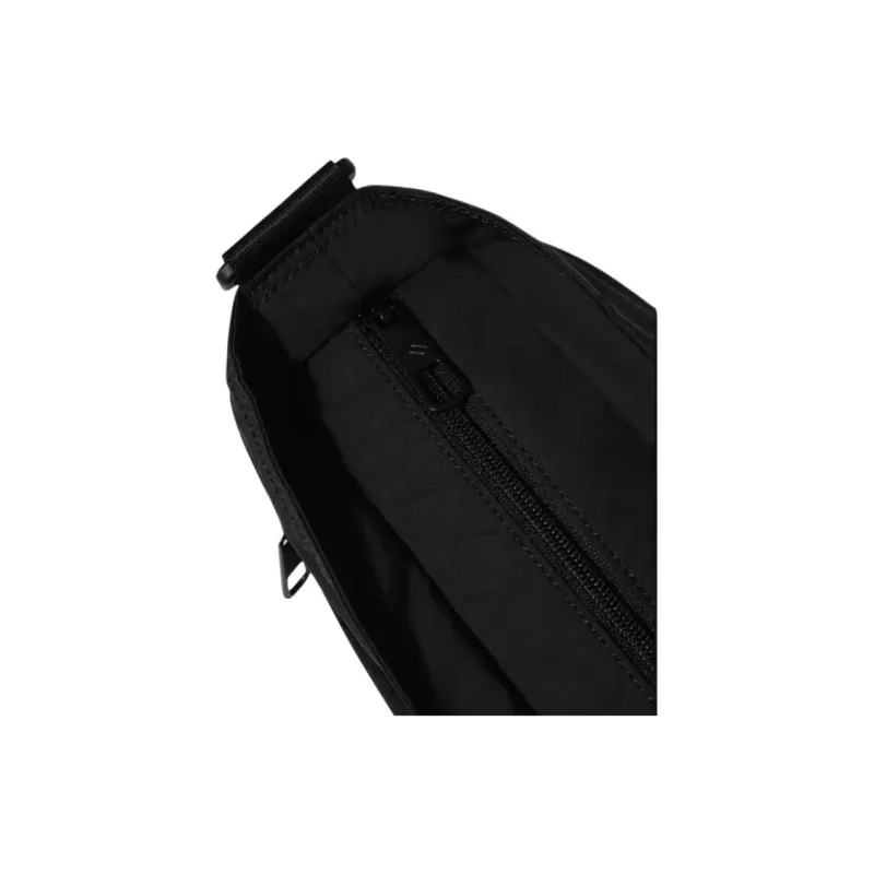 FILA Nylon Messenger Bag, Shoulder Bag, Crossbody Bag Regular Unisex Black-4
