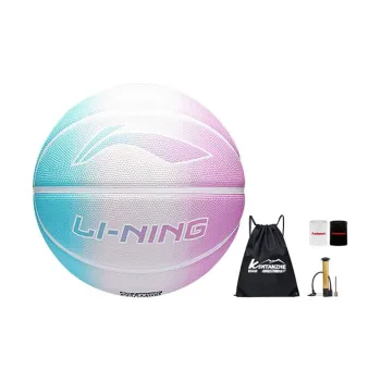 LiNing Rubber Basketball Blue Pink Gradient Size 7 Training Unisex