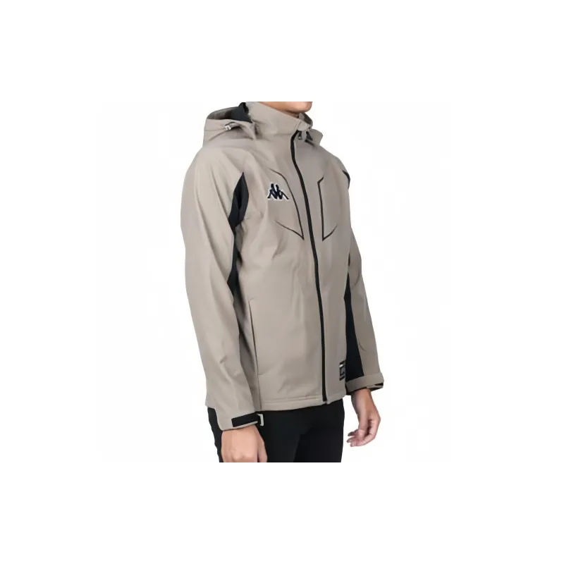 Kappa Jackets Men Khaki Black-3