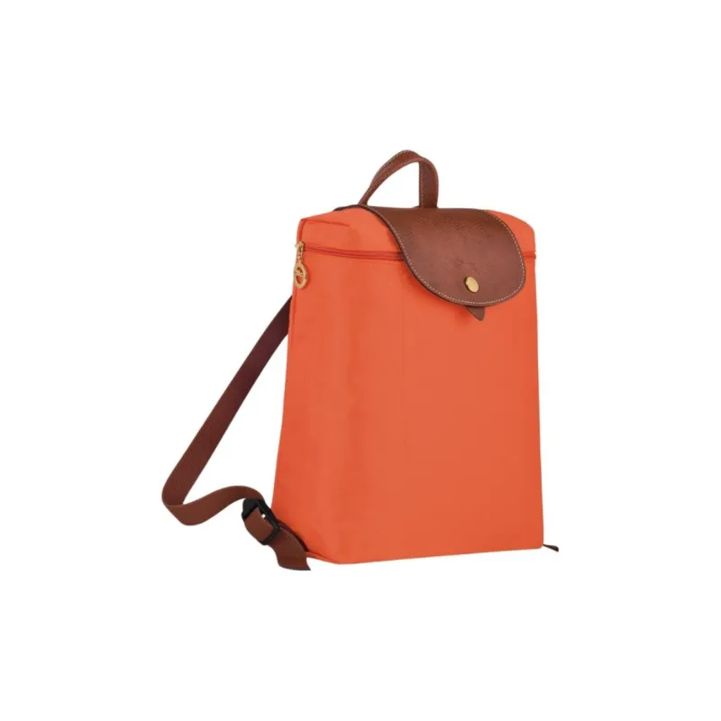 LONGCHAMP Le Pliage Canvas Backpack Medium Size Women's Orange-1