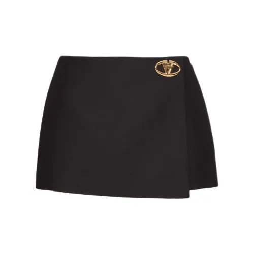 Valentino Casual Short Skirts Women's Black