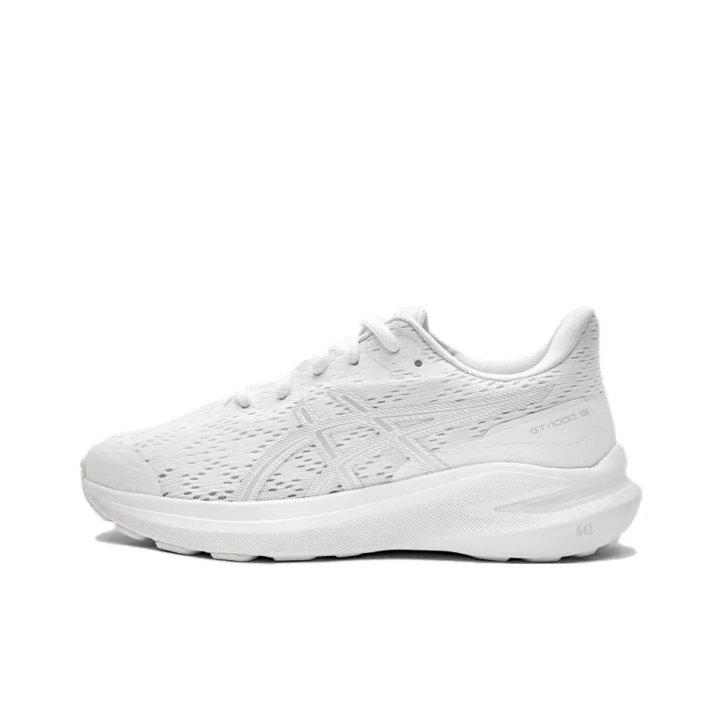 Asics GT 1000 13 Anti Slip Wear Resistant Low Top Kids' Running Shoes White Teenagers-0