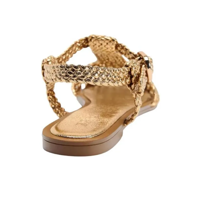 ZARA Roman Sandals Women's Gold-5