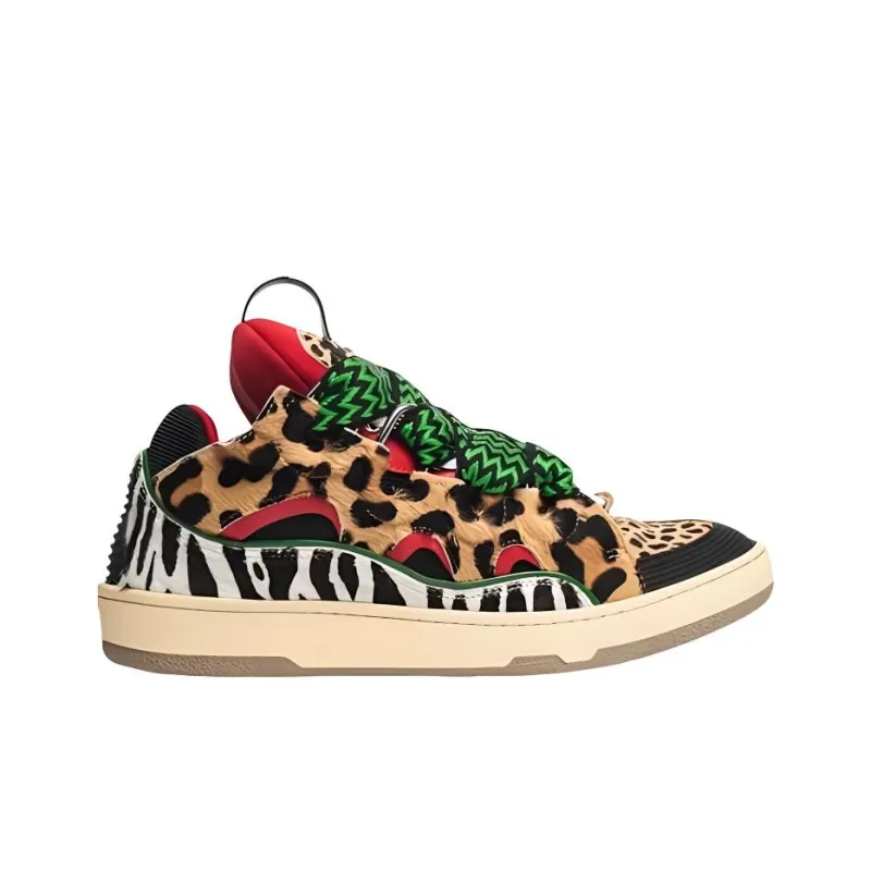 Lanvin Curb 'Animal Print' Sneakers-1