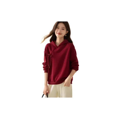 Mo Han Yi Mei Sweatshirts Women's Ambient Red