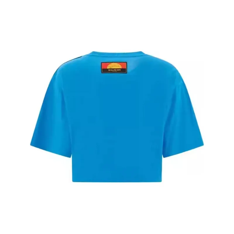 BALMAIN The Lion King Cropped T Shirt-1