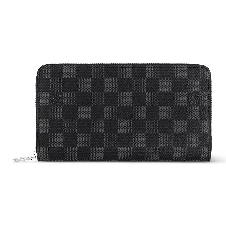LOUIS VUITTON Zippy Organizer Damier Graphite Canvas Black-0