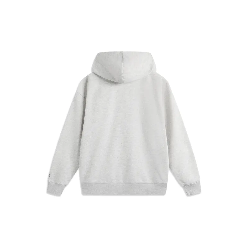 LiNing Sports Life Collection Sweatshirt Unisex Heather Gray Deep Antarctic Gray-1