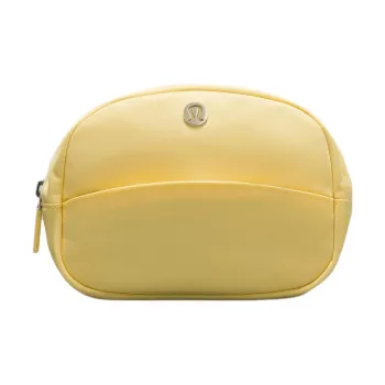 Lululemon Nylon Storage Bag Clutch Mini Women's Swirl Yellow