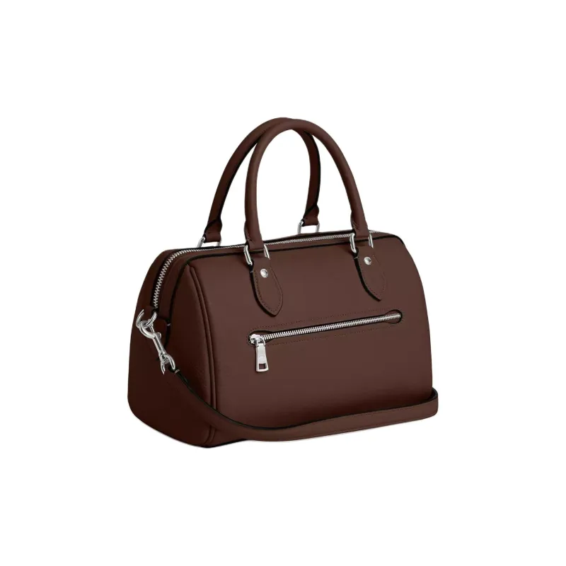 COACH Rowan Pebbled Leather Shoulder Bag, Crossbody Bag, Handbag Medium Size Women's Maple-1