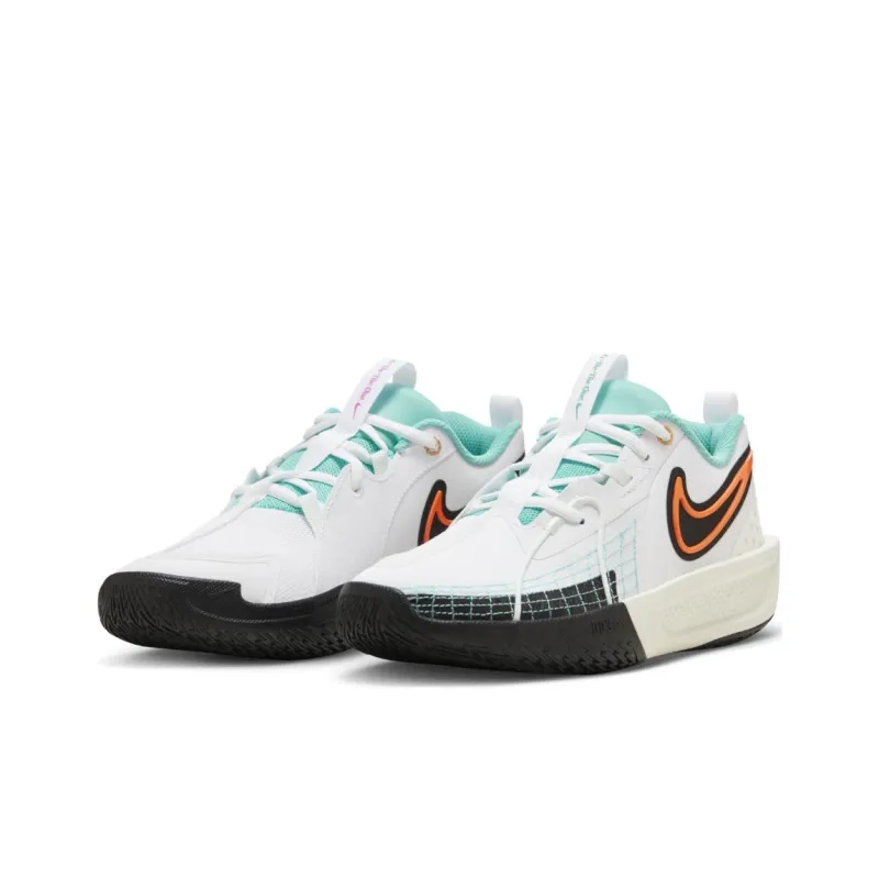 Nike Air Zoom G.T. Cut 3 Slip Resistant Cushioning With Rebound Low Top Basketball Shoes White Unisex-3