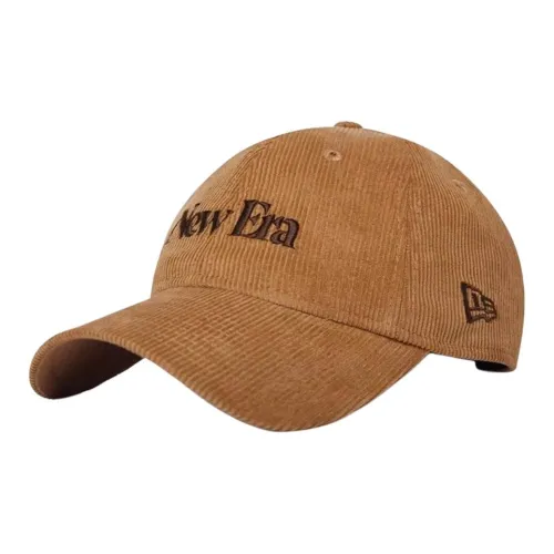 New Era Corduroy Baseball Caps Unisex Wheat